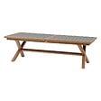 HESPERIDE - Table de jardin extensible "Axiome" graphite & honey 12 places en aluminium - vignette