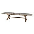 HESPERIDE - Table de jardin extensible "Axiome" graphite & honey 12 places en aluminium - vignette