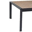 HESPERIDE - Table de jardin carrée extensible alu Evasion 8/10 places effet bois honey et graphite - Hespéride - vignette