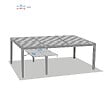 HESPERIDE - Auvent petit modèle pour pergola bioclimatique "Majaé" 3,6x3,6m - vignette