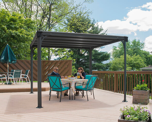 CANOPIA - Canopia Tonnelle de jardin Milano 3X3 Grise - large