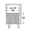HAILO - Poubelle de cuisine tri sélectif 2 bacs encastrable 30L (15+15) Hailo Tandem - vignette