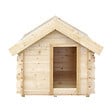 TIMBELA - Petite niche pour chien - H80 x 76 x 99 cm / 0,43 m2 - Timbela M401 - vignette