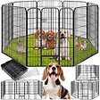 TECTAKE - Enclos pour chien modulable gris - vignette