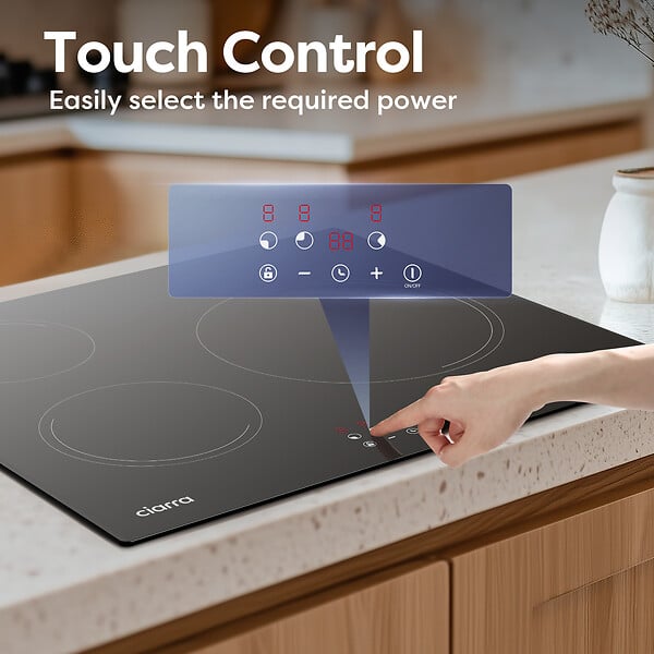 CIARRA - Plaque de cuission induction 3 foyer 59CM 5600W CD3BIH-E - large