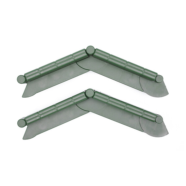 TIMBELA - Bordure De Jardin Décorative En Plastique Vert- 10 M De Long X 6 Cm De Haut - large