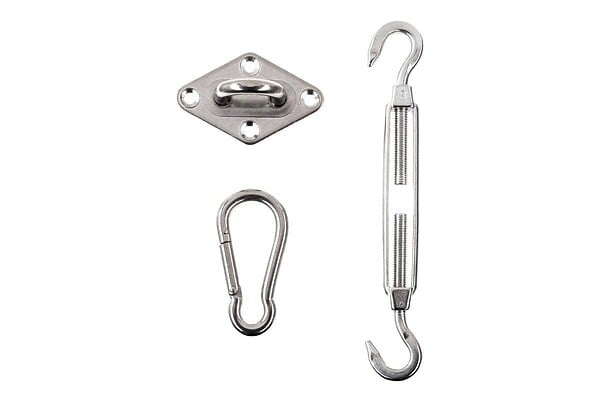 HESPERIDE - Kit de fixation murale pour voile d'ombrage - Hespéride - large
