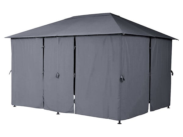 HESPERIDE - Tonnelle de jardin Santorini 3 x 4 m Ardoise - Hespéride - large