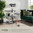 TECTAKE - Arbre à Chat STOKELEY 141 cm gris - vignette