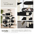 TECTAKE - Arbre à Chat Entissar 214 cm noir - vignette