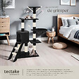 TECTAKE - Arbre à chat DOMINIQUE 142 cm noir - vignette