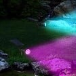 LUMI JARDIN - 2 Spots solaires projecteurs SPIKY Multicolore 100LM - vignette