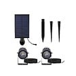 LUMISKY - 2 Spots solaires connectés ROUNDY Blanc froid 200LM - vignette