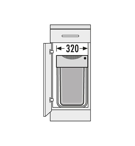 HAILO - Poubelle de cuisine encastrable 40L Hailo Easy Cargo - large