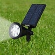 LUMI JARDIN - 2 Spots solaires projecteurs SPIKY Blanc froid 100LM - vignette