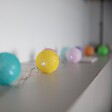 LUMISKY - Guirlande solaire MIMY COLORS 10 boules coton 3.8M - vignette