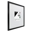 CEANOTHE - Cadre photo Wild noir 30x30 cm avec passe-partout 13x13 cm - vignette
