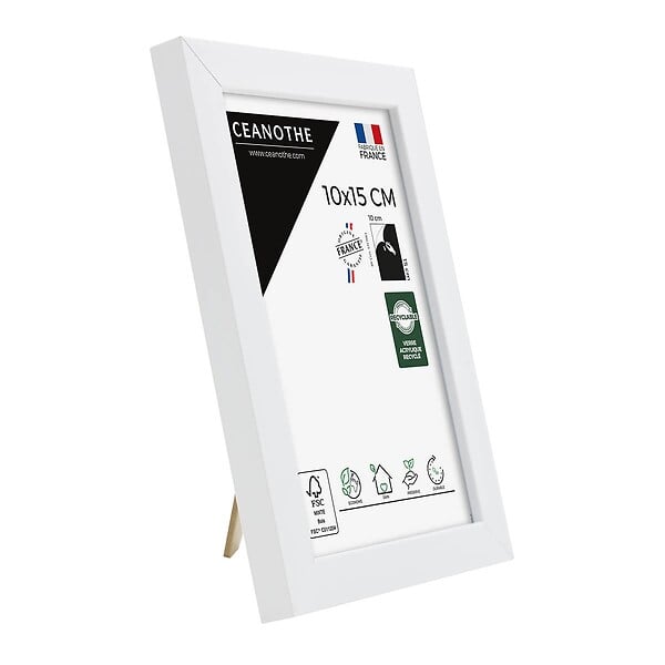 CEANOTHE - Cadre photo Wild blanc 10x15 cm - large