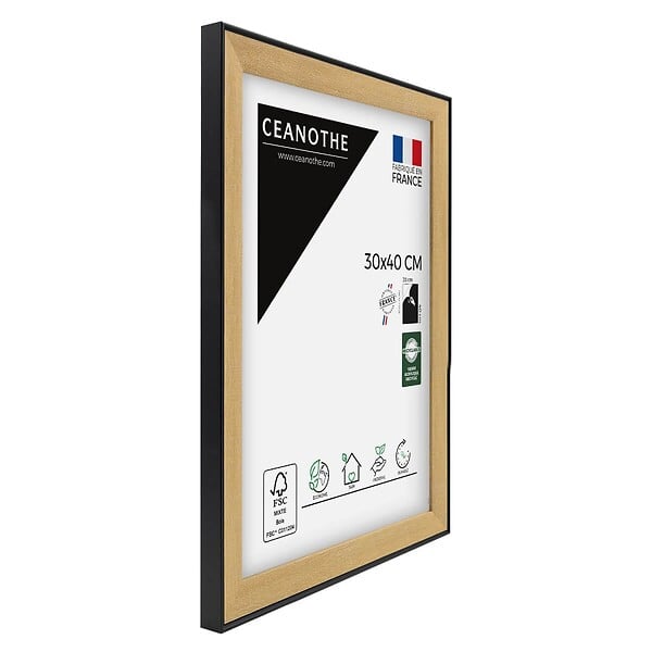 CEANOTHE - Cadre photo Loft noir 30x40 cm - large