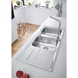 GROHE - Évier K200 GROHE 31564SD1 1 bac + 1/2 bac + 1 égouttoir - inox - vignette