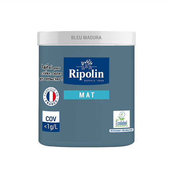RIPOLIN - Testeur Peinture RIPOLIN Esprit Déco Bleu Madura Mat 75ml - large