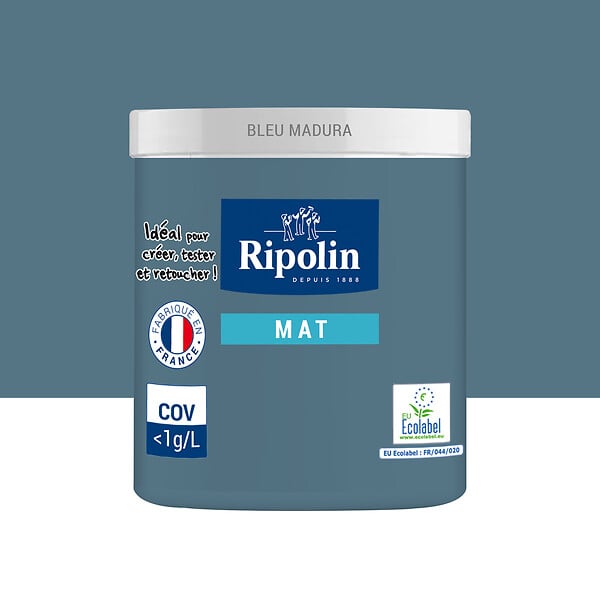 RIPOLIN - Testeur Peinture RIPOLIN Esprit Déco Bleu Madura Mat 75ml - large
