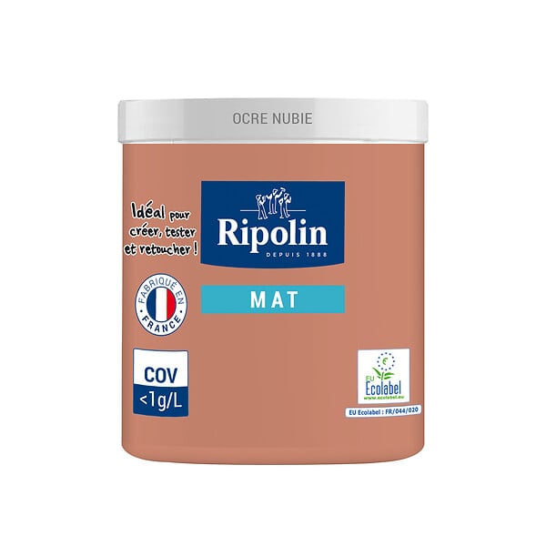 RIPOLIN - Testeur peinture murs boiseries Ocre Nubie mat 0,075L - large