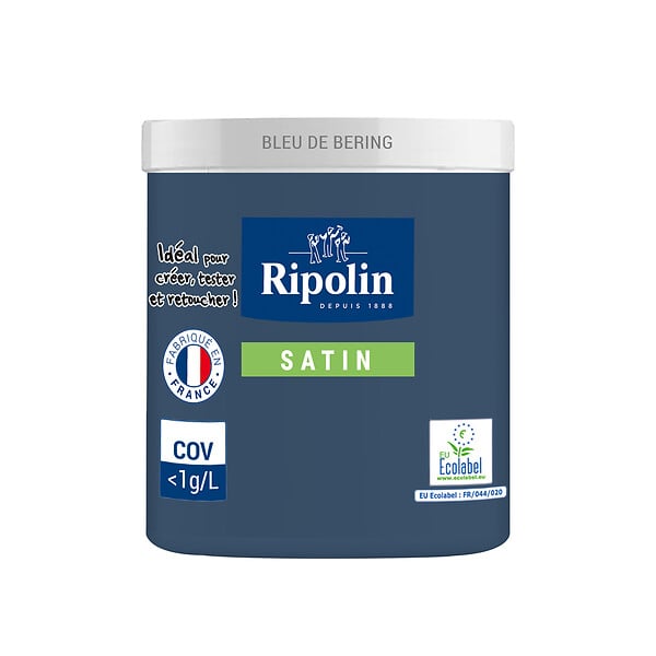 RIPOLIN - Testeur Peinture Esprit Déco - Bleu de Béring - 75ml - large