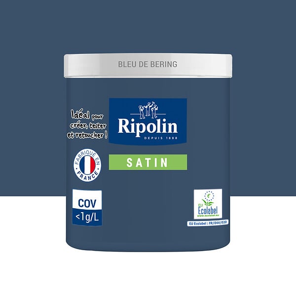 RIPOLIN - Testeur Peinture Esprit Déco - Bleu de Béring - 75ml - large