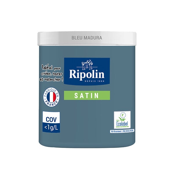 RIPOLIN - Testeur peinture Bleu Madura Satin - 75ml - large
