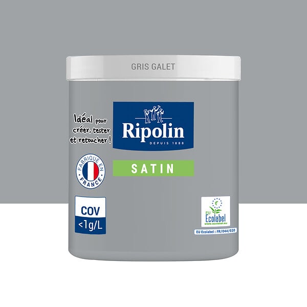 RIPOLIN - Testeur Peinture RIPOLIN Esprit Déco Gris Galet Satin 75Ml - large