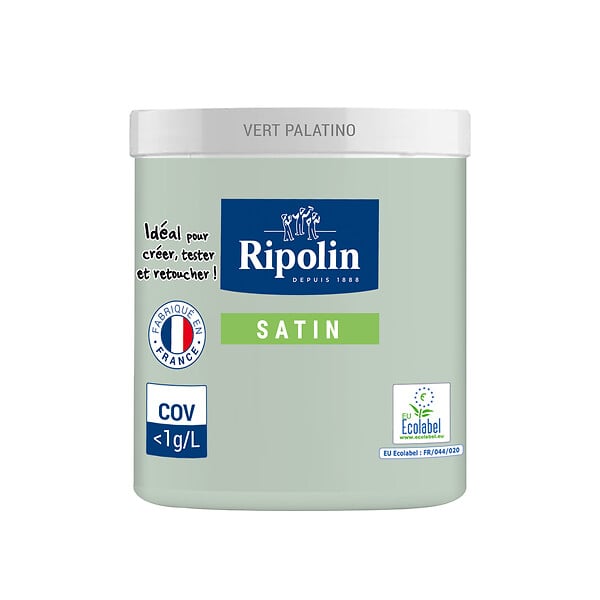RIPOLIN - Testeur peinture - Vert Palatino satin - 0,075L - large