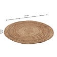 ATMOSPHERA - Tapis rond en jute naturel D120 - Beige - Diam.120cm - vignette