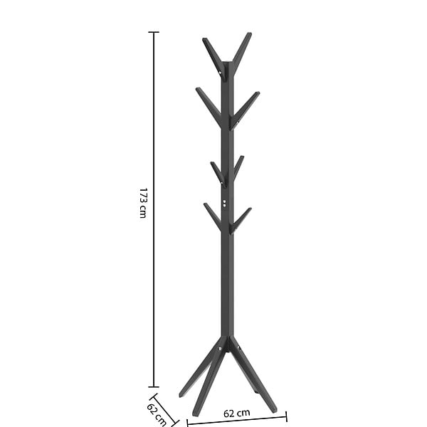 5FIVE - Porte mant bois 8t noir woody - large