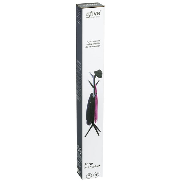 5FIVE - Porte mant bois 8t noir woody - large