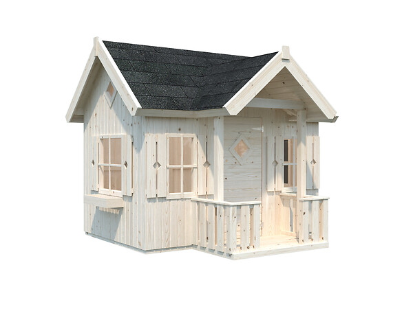 PALMAKO - Cabane jeux épicéa Jennie - Marron - L.233xH.220xP.227.5cm - large