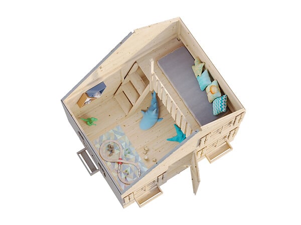 PALMAKO - Cabane de jeux enfants Tom en bois avec mezzanine - Palmako - 3,8m² - large