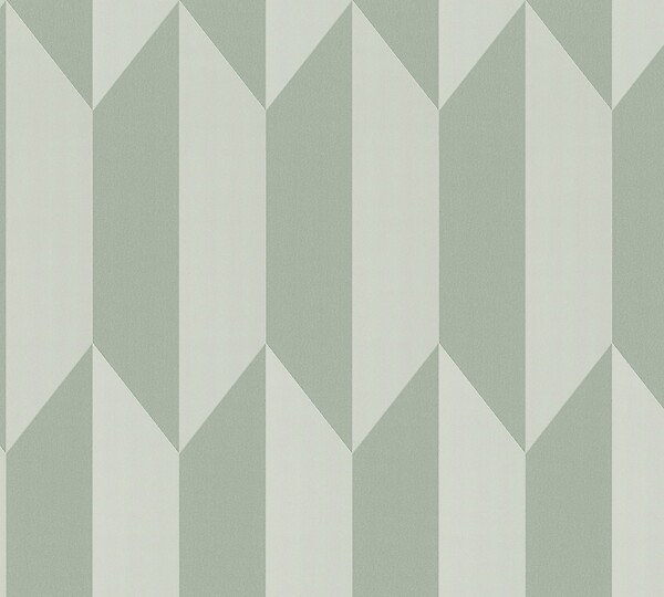 AS CREATION - Papier peint Geo 3D - Menthe - L.10.05xl.0.53m - large