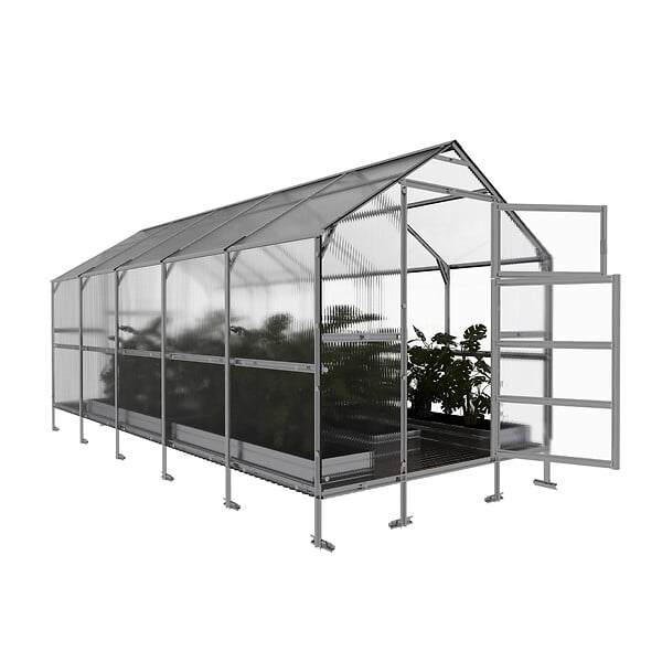 KLASIKA GREENHOUSES - Serre de jardin KLASIKA BERNARD 2,35 x 5 m (11,75 m²), 6 mm avec revêtement en polycarbonate - large