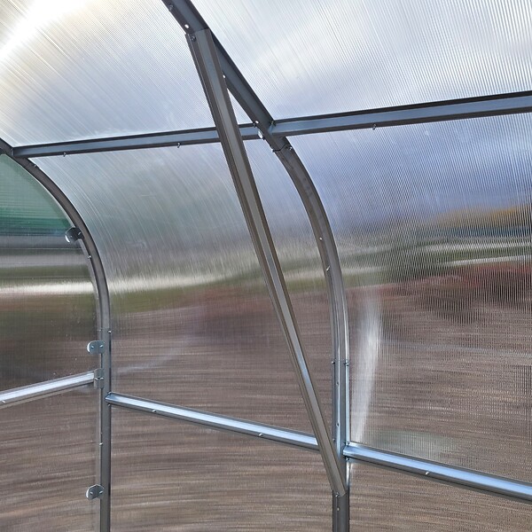 KLASIKA GREENHOUSES - Serre de jardin KLASIKA*DROP 5m2, 2,5m x 2m, 4 mm avec revêtement en polycarbonate - large