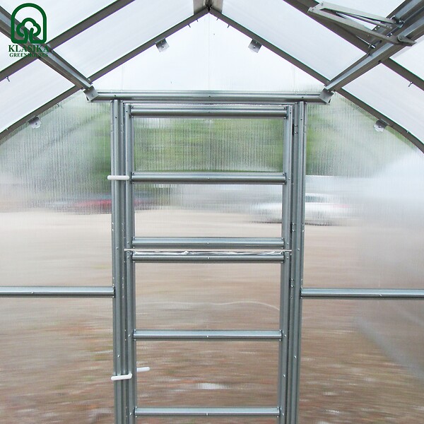 KLASIKA GREENHOUSES - Serre de jardin KLASIKA Standard 15m2, 2,5m x 6m, 4 mm avec revêtement en polycarbonate (Avec 3 toits ouvrants automatiques) - large