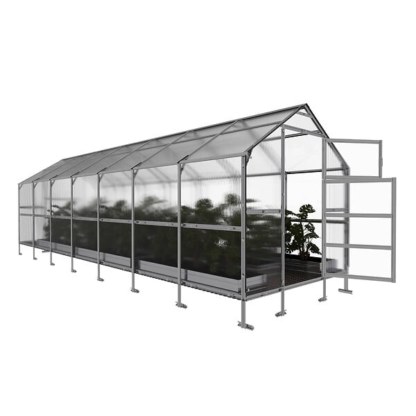 KLASIKA GREENHOUSES - Serre de jardin KLASIKA BERNARD 2,35 x 7 m (16,45 m²), 6 mm avec revêtement en polycarbonate - large