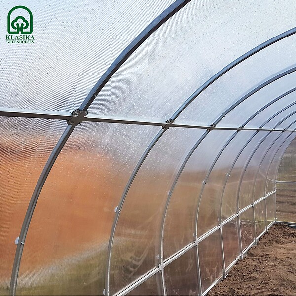 KLASIKA GREENHOUSES - Serre de jardin KLASIKA TUBE 3 x 4 m (12 m²), 4 mm avec revêtement en polycarbonate - large