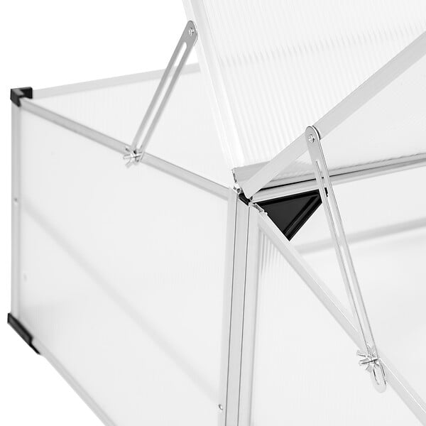 TECTAKE - Mini serre en aluminium blanc transparent - large