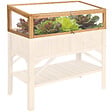 TECTAKE - Serre Châssis de Jardin pour Carré Potager 115 x 53 x 34 cm marron - vignette