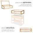 TECTAKE - Serre Châssis de Jardin pour Carré Potager 115 x 53 x 34 cm marron - vignette