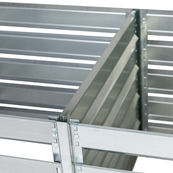 TIMBELA - Module d’extension pour le composteur Timbela M800 - 91 x 91 x H85 cm / 704L - Composteur De Jardin En Métal - Bac à compost M800A - large