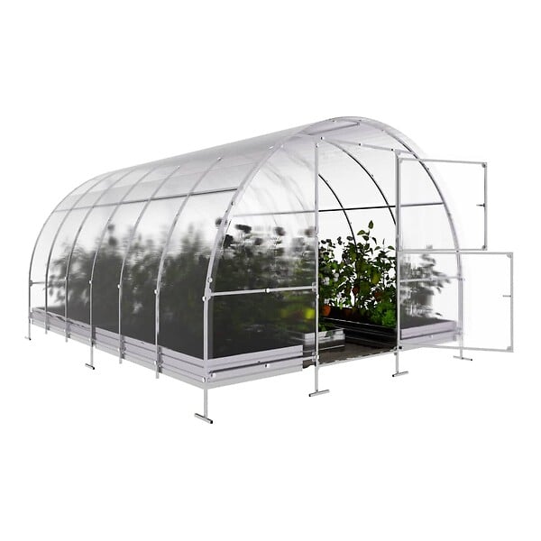 KLASIKA GREENHOUSES - Serre de jardin KLASIKA EASY 3 x 4 m (12 m²), 6 mm avec revêtement en polycarbonate - large