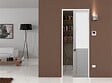 GD MENUISERIES - Porte Coulissante Athena Blanc H204 x L83 cm, Galandage - vignette