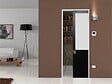 GD MENUISERIES - Porte Coulissante Athena Noir H204 x L83 cm, Galandage - vignette